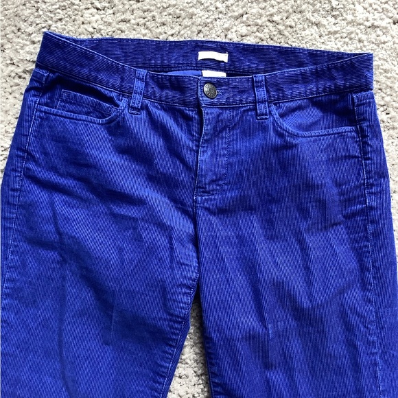 J CREW ROYAL BLUE MATCHSTICK 5 POCKET PANTS. 28 R, SIZE 6 - Picture 2 of 6